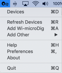 Connect-164 main menu taskbar no devices.png